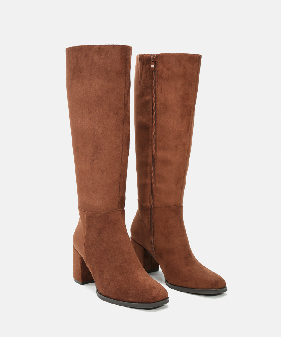 Botas altas salto bico quadrado image number null